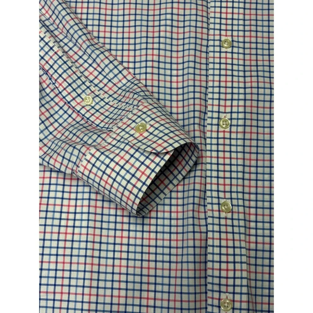 Ralph Lauren Mens Long Sleeve Classic‎ Fit Button Down Plaid Shirt Size L